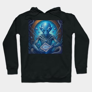 Blue Alien Hoodie